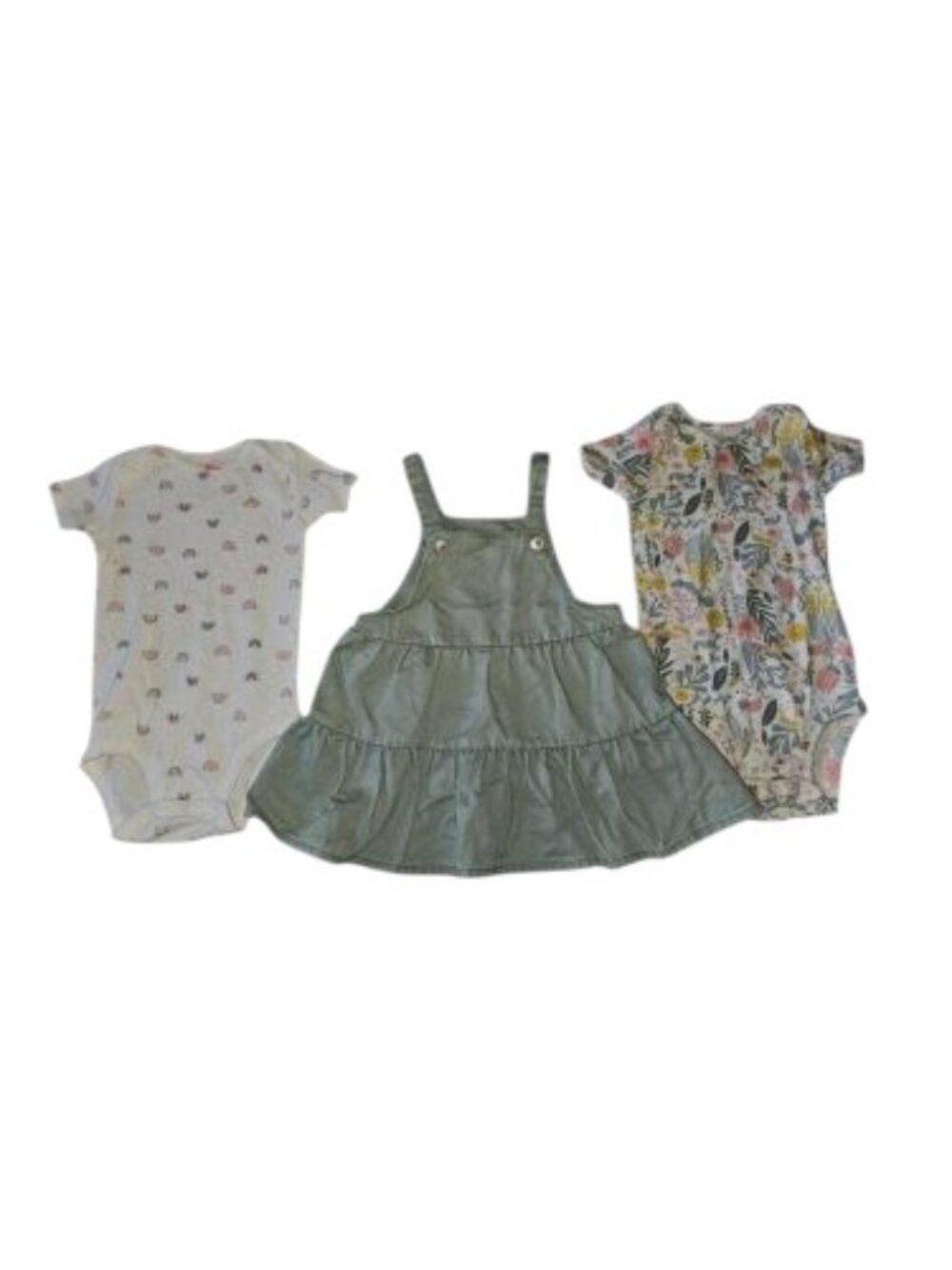CARTERS Mix and Match Denim Jumper and Bodysuits Girls 18 months